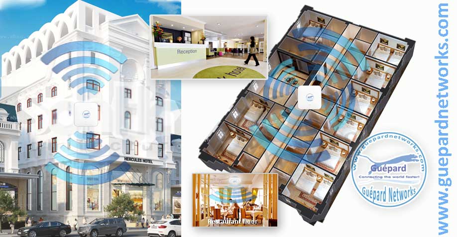 Giải pháp wifi chuyên dụng cho mini hotel có 3-4 tầng và 15-30 phòng.